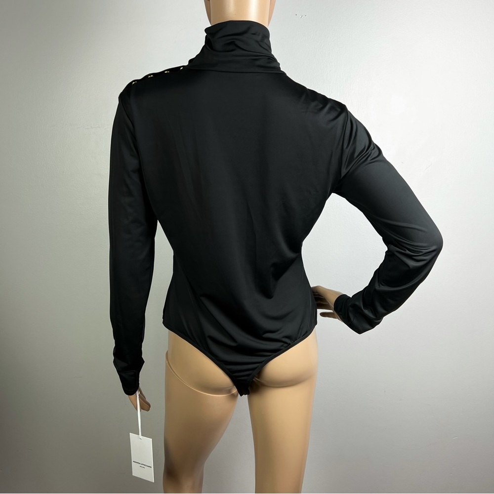 NEW AMANDA UPRICHARD BLACK TURTLENECK BODYSUIT - Picture 8 of 8
